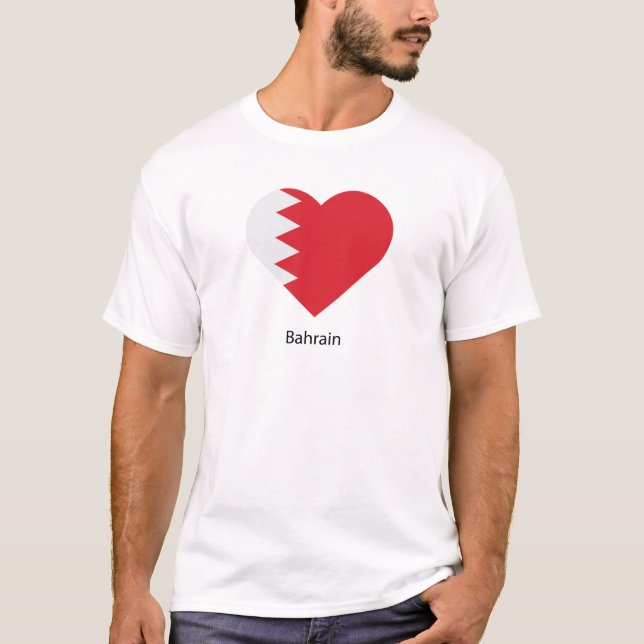 T-shirt J'aime Bahreïn (Devant)