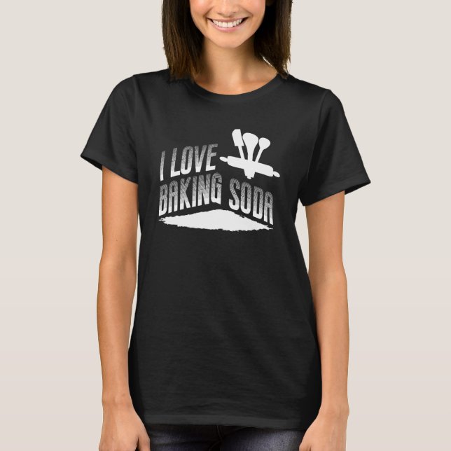 T-shirt J'Aime Baking Soda Bake Baker (Devant)