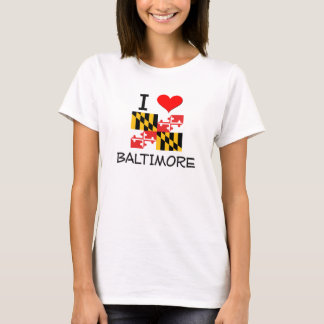 T-shirt J'aime Baltimore le Maryland