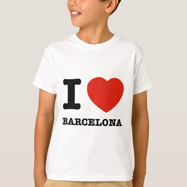 T-shirt J'aime Barcelone (Devant)