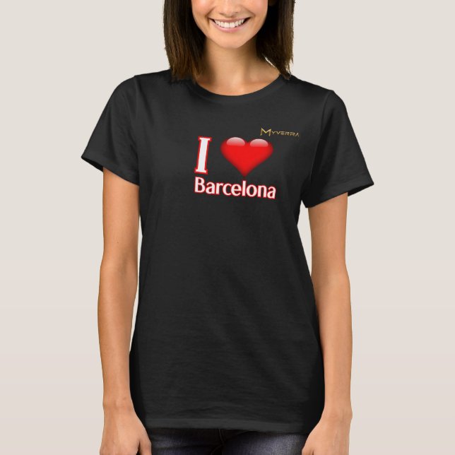 T-shirt J'aime Barcelone (Devant)