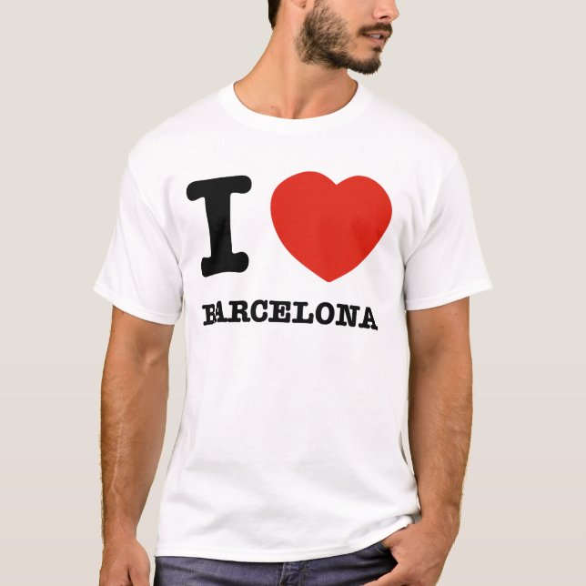 T-shirt J'aime Barcelone (Devant)