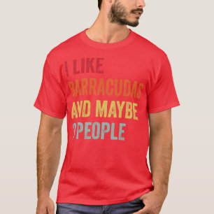 T-shirt J'Aime Barracudas Peut-Être 3 Personnes