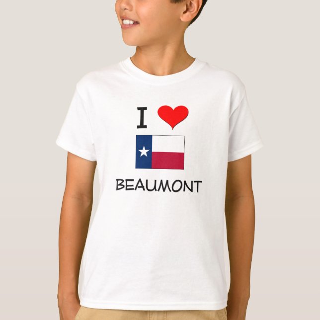 T-shirt J'aime Beaumont le Texas (Devant)