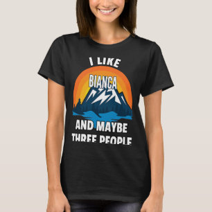 T-shirt J'Aime Bianca Et Peut-Être Trois Personnes
