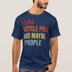 T-shirt J'Aime Bicyclette Polo Peut-Être 3 Personnes