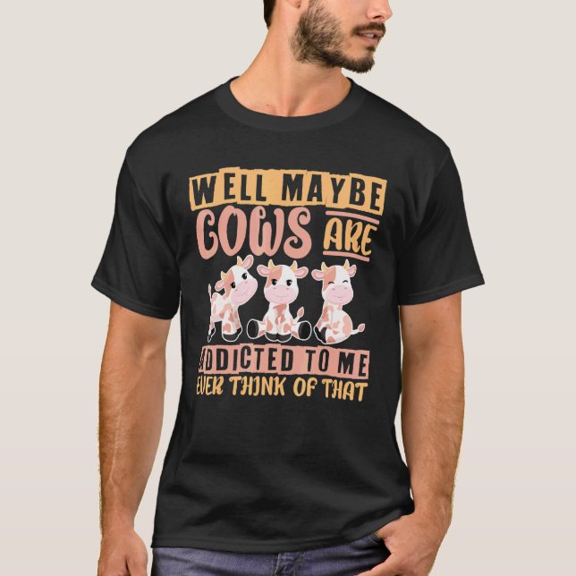 T-shirt J'Aime Bien La Vache Peut-Être Que Les Vaches Sont (Devant)
