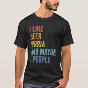 T-shirt J'Aime Bière Birrie Et Peut-Être 3 Personnes Tacos