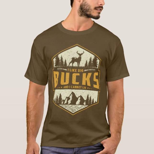 T-shirt J'aime Big Bucks et je ne peux pas mentir (Devant)