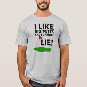 T-shirt J'aime Big Putts et je ne peux pas mentir drôle ch