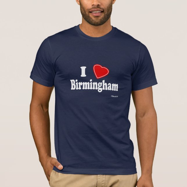 T-shirt J'aime Birmingham (Devant)