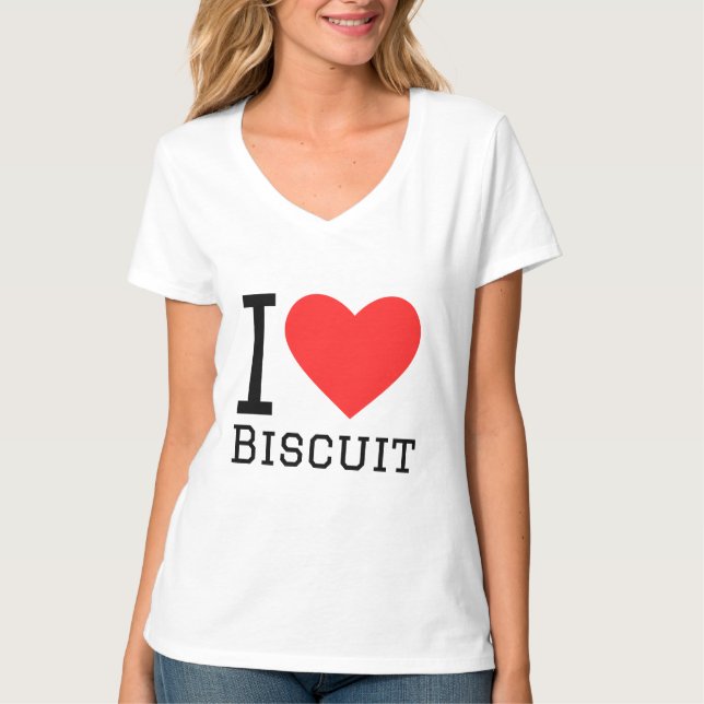 T-shirt J'aime biscuit (Devant)