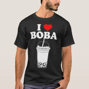 T-shirt J'aime Boba Tea drôle Bubble Tea I heart Boba 1