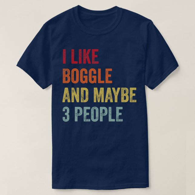T-shirt J'Aime Boggle Peut-Être 3 Personnes (Design devant)