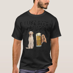 T-shirt J'Aime Boire Bière Et Chiens Labrador Retriever