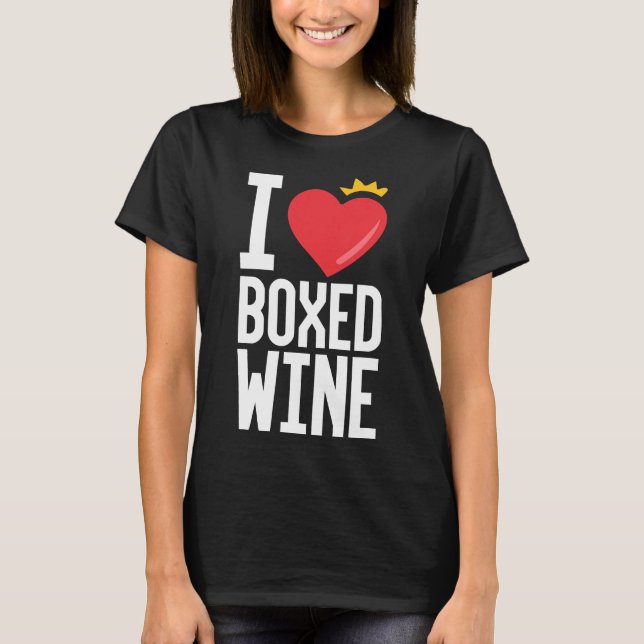 T-shirt J'Aime Boire Boisson De Vin En Bois (Devant)