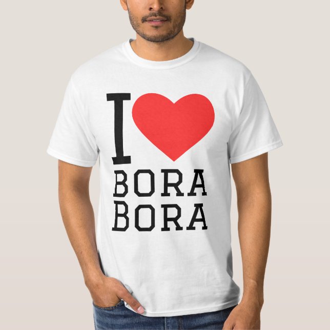 T-shirt J'aime bora bora (Devant)