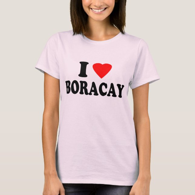 T-shirt J'aime Boracay (Devant)