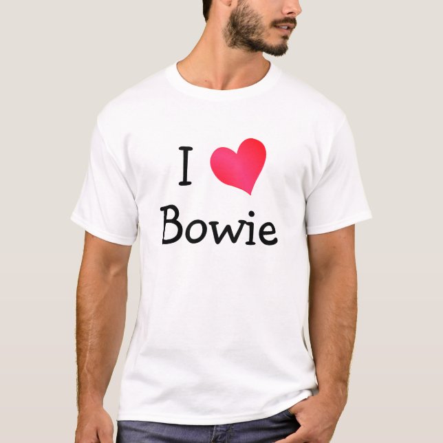 T-shirt J'aime Bowie (Devant)