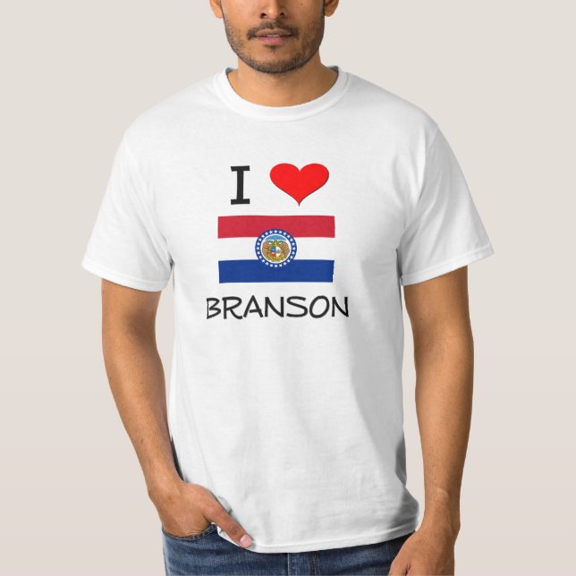 T-shirt J'aime Branson Missouri (Devant)