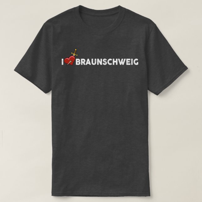 T-shirt J'aime Braunschweig (Design devant)