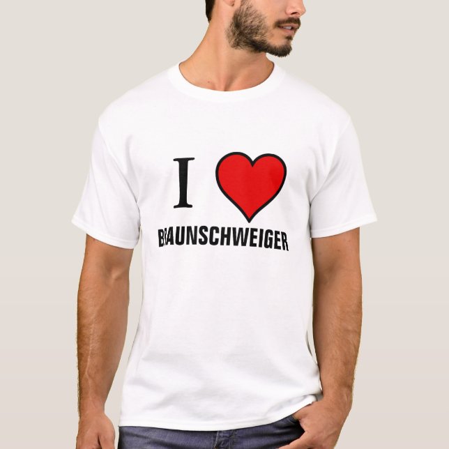 T-SHIRT J'AIME BRAUNSCHWEIGER (Devant)
