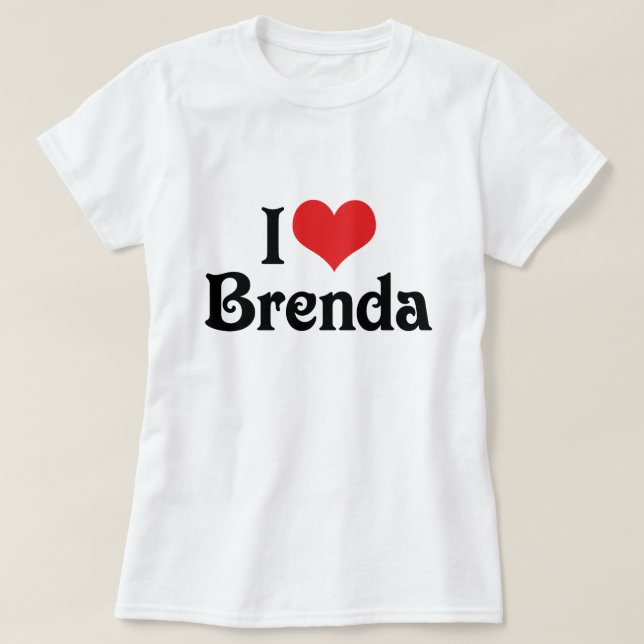 T-shirt J'aime Brenda (Design devant)