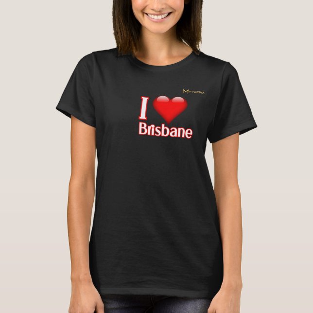 T-shirt J'aime Brisbane (Devant)