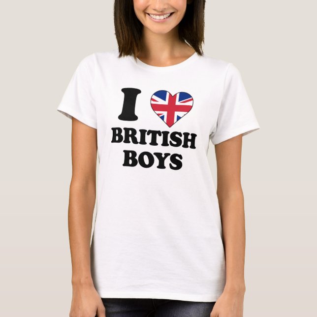 T-shirt J'aime British Boys (Devant)