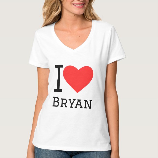 T-shirt J'aime Bryan (Devant)