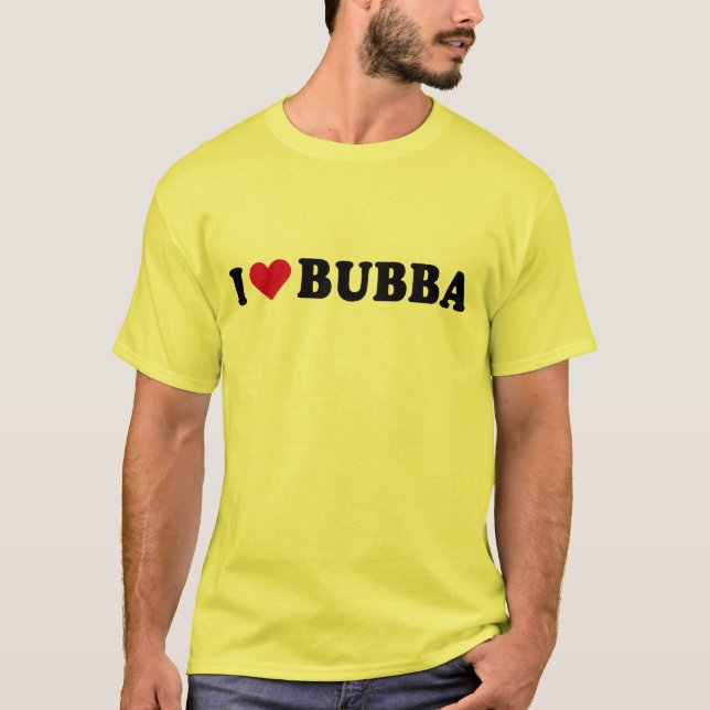 T-SHIRT J'AIME BUBBA (Devant)