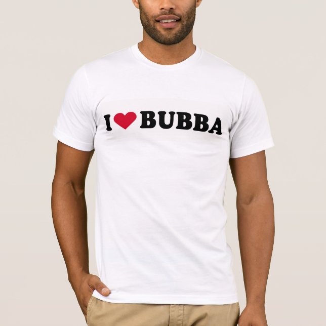 T-SHIRT J'AIME BUBBA (Devant)