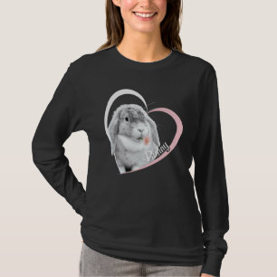T-shirt J'Aime Bunny Bunny Mignonne Lapin Lapin Fleur De L