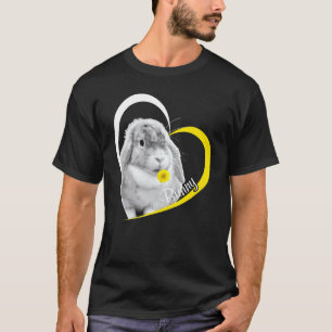 T-shirt J'Aime Bunny Bunny Mignonne Lapin Lapin Fleur De L