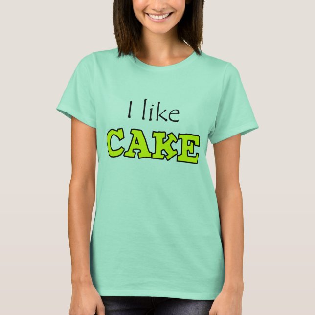 T-shirt J'aime Cake (Devant)