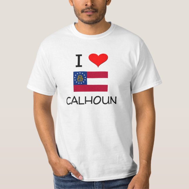 T-shirt J'aime CALHOUN la Géorgie (Devant)