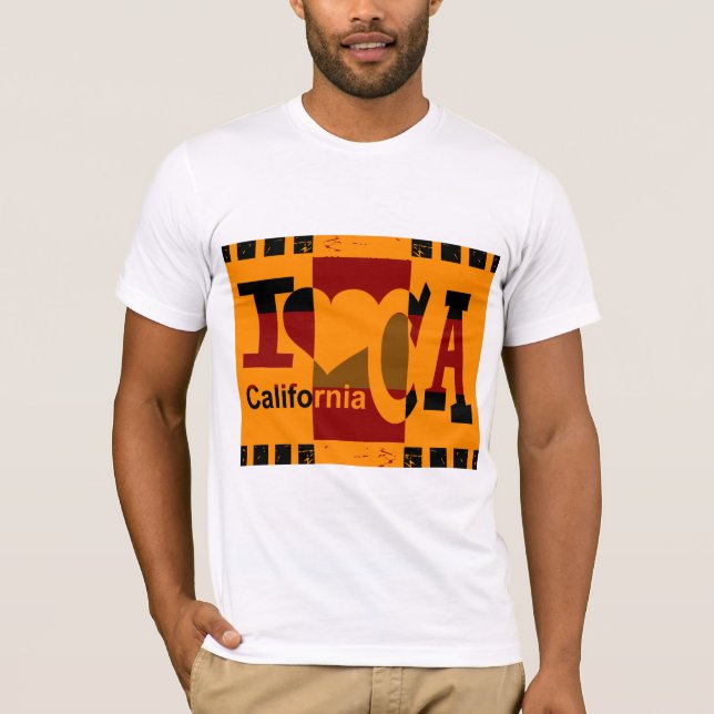 T-shirt J'aime Californie (Devant)