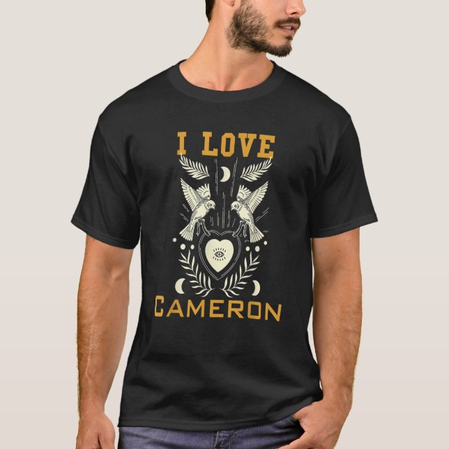 T-shirt J'aime Cameron (Devant)