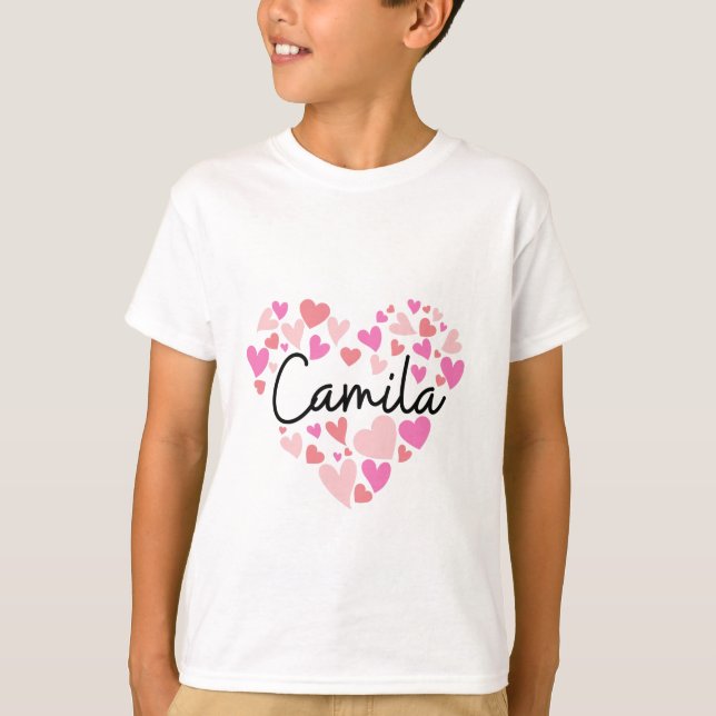 T-shirt J'aime Camila (Devant)