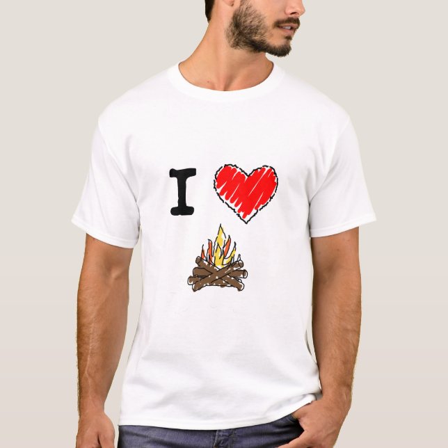 T-shirt J'aime camper (Devant)