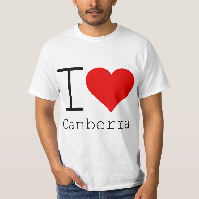 T-shirt J'aime Canberra (Devant)