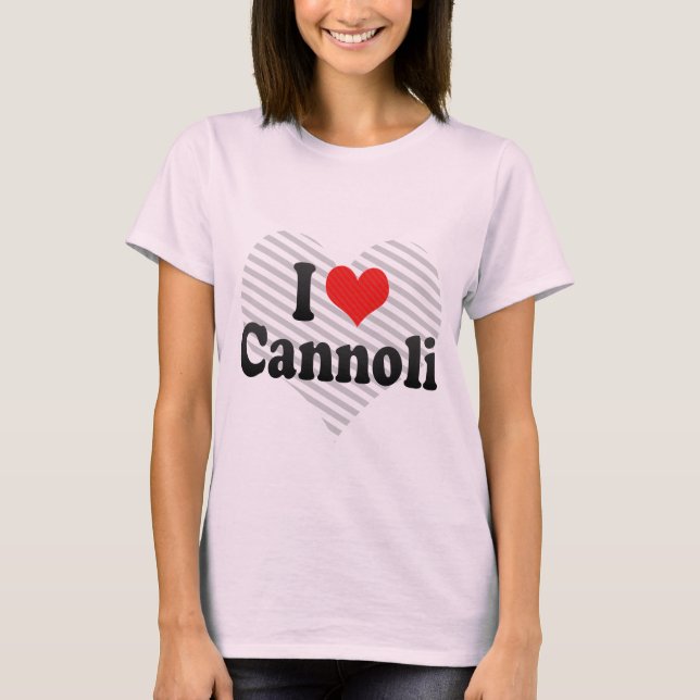 T-shirt J'aime Cannoli (Devant)