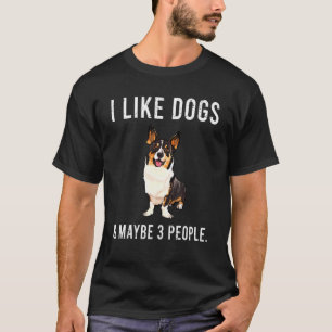 T-shirt J'Aime Cardigan Welsh Corgi Chiens Et Peut-Être 3
