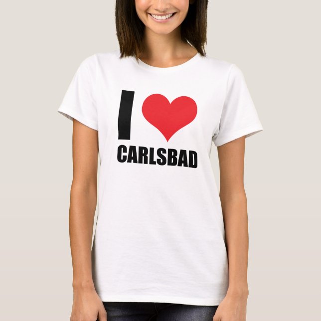 T-shirt J'aime Carlsbad (Devant)
