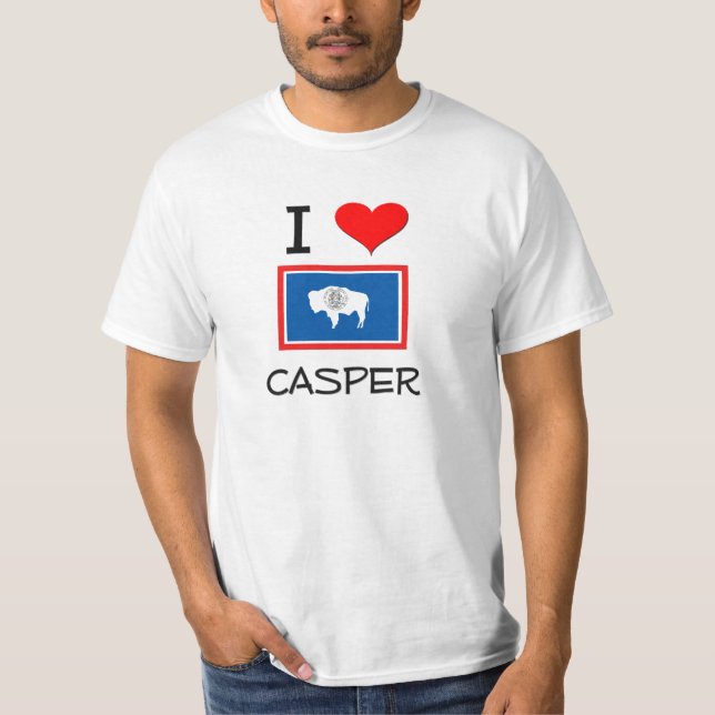T-shirt J'aime Casper Wyoming (Devant)