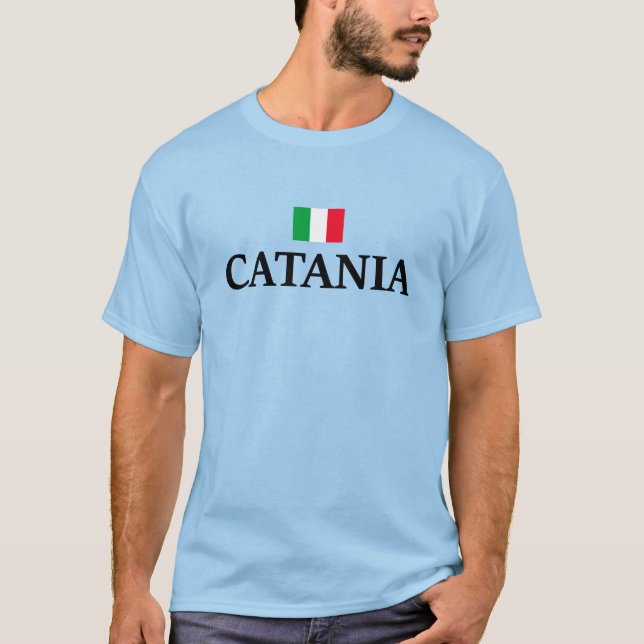 T-shirt J'aime Catane Italie (Devant)