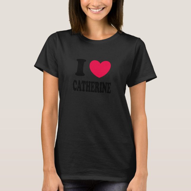 T-shirt J'aime Catherine (Devant)