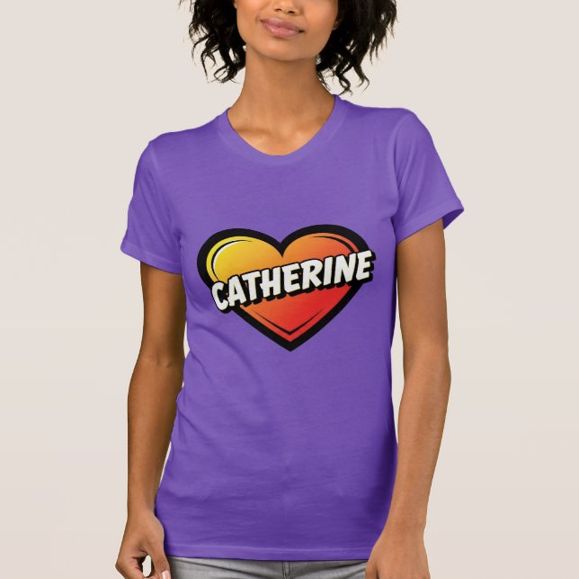 T-Shirt J'aime Catherine (Devant)