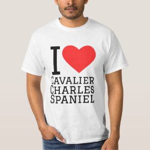 T-shirt J'aime cavalier Charles spaniel