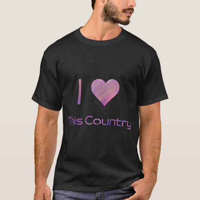 T-shirt J'aime ce pays (Devant)